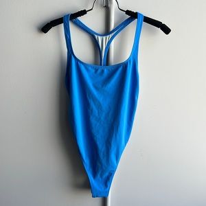 Solid & Striped one piece bathing suit size S